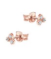 Cute Crystal Silver Stud Earrings STS-2109